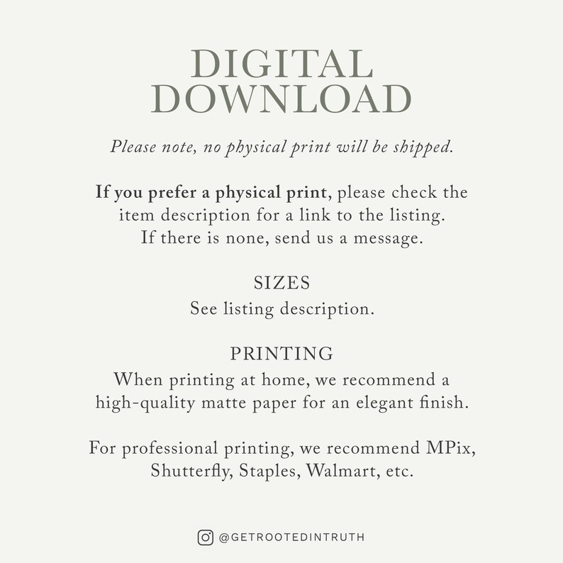a white poster with the words digital print on it