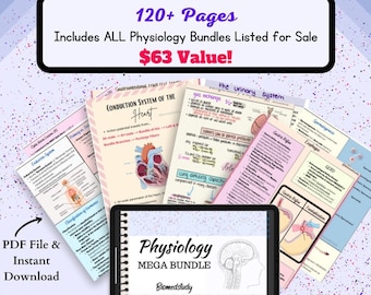 Physiology Mega Bundle | Physiology Notes | Anatomy and Physiology