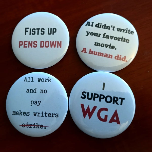 Writers Guild of America Support Button