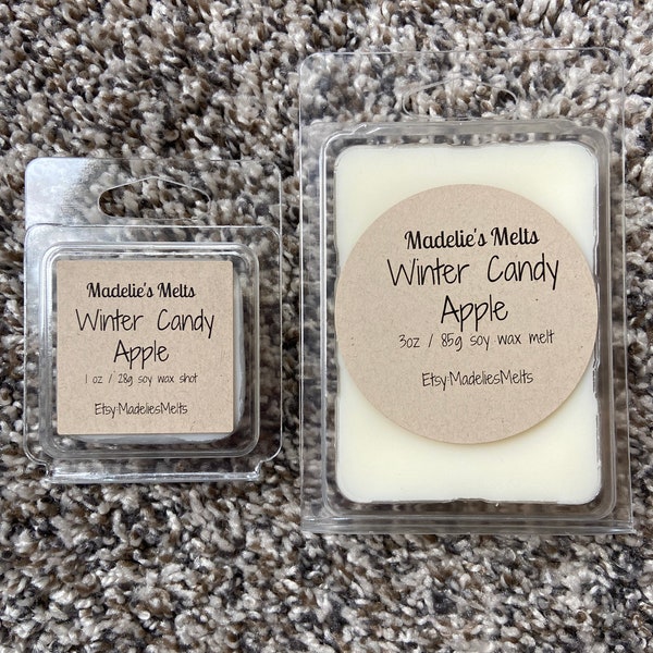 Winter Candy Apple ~ Highly Scented 100% All Natural Soy Wax Melts