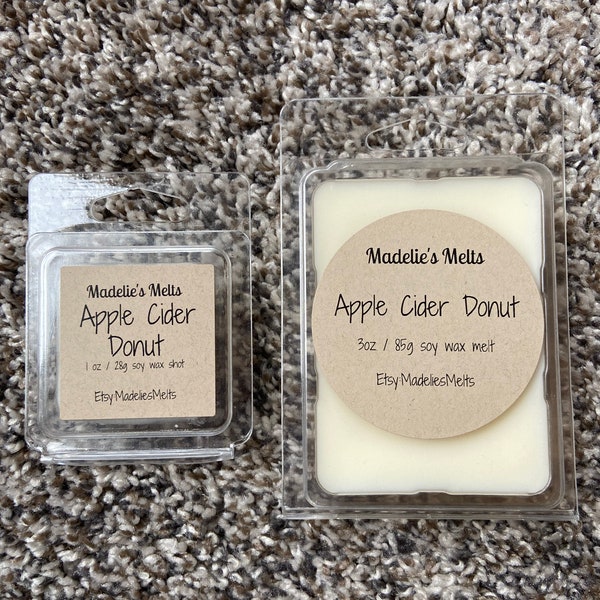 Apple Cider Donut ~ Highly Scented 100% All Natural Soy Wax Melts