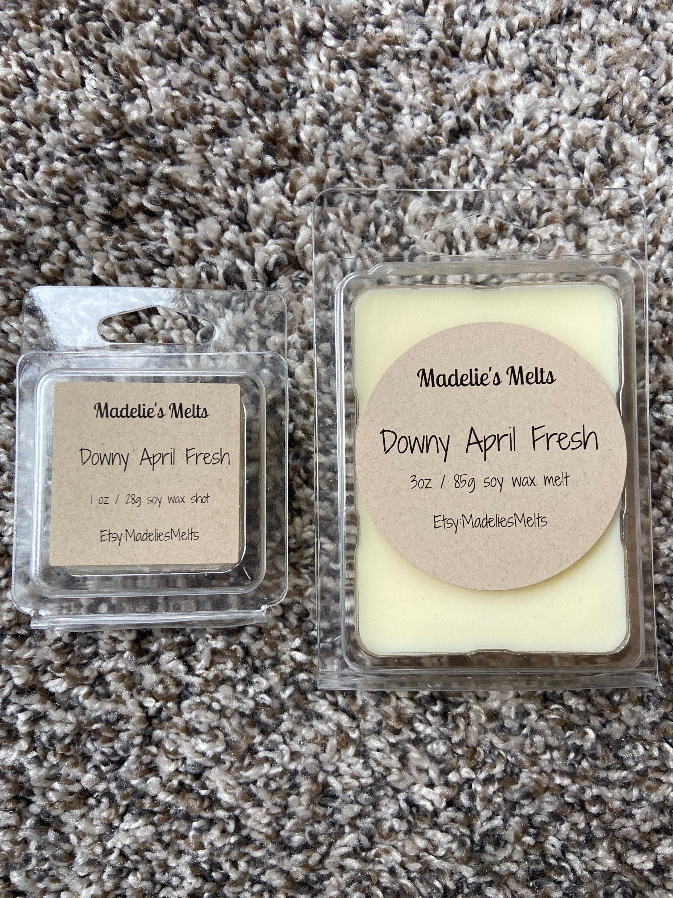 Downys April Fresh TYPE Scented Handmade Wax Melt Snap Bars Strong Scented  2.6 Oz. Soy Wax Melts Fresh Fragrance 
