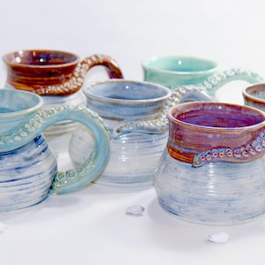 Handmade Ceramic Octopus Tentacle Mug