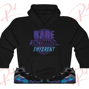 Rud Thumb Hoodie to Match Jordan 8 Aqua, Retro 8 Aqua Hoodie, Aqua 8s Sneaker Hoodie