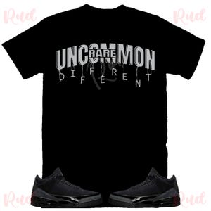 Rud Drip Shirt to Match Jordan 3 Black Cat, Retro 3 Black Cat, Black Cat 3s Sneaker Tee