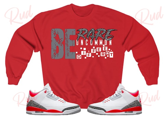 Jordan 3 online red cement hoodie