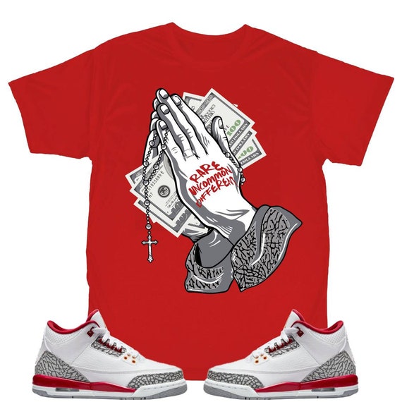 Rud Money Hand Shirt to Match Jordan Retro Cardinal, Retro