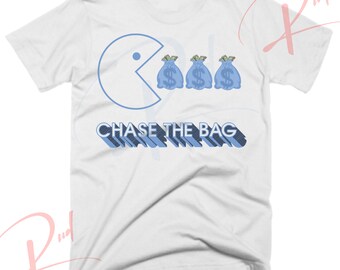 Chase the Bag Shirt to Match Jordan 1 Bleached Denim, Retro 1 Bleached Denim Shirt, Bleached Denim 1s Sneaker Tee