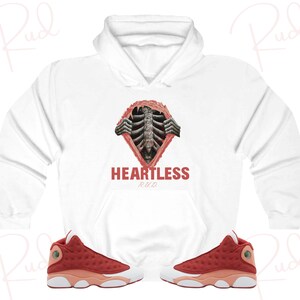 Heartless Hoodie to Match Retro 13 Dune Red, Jordan 13 Dune Red Hoodie, Dune Red 13s Sneaker Hoodie