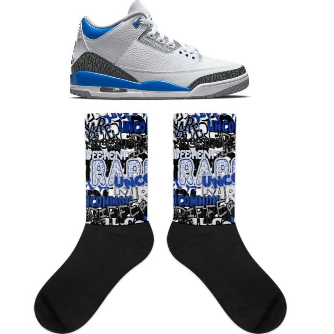 jordan 3 racer blue socks