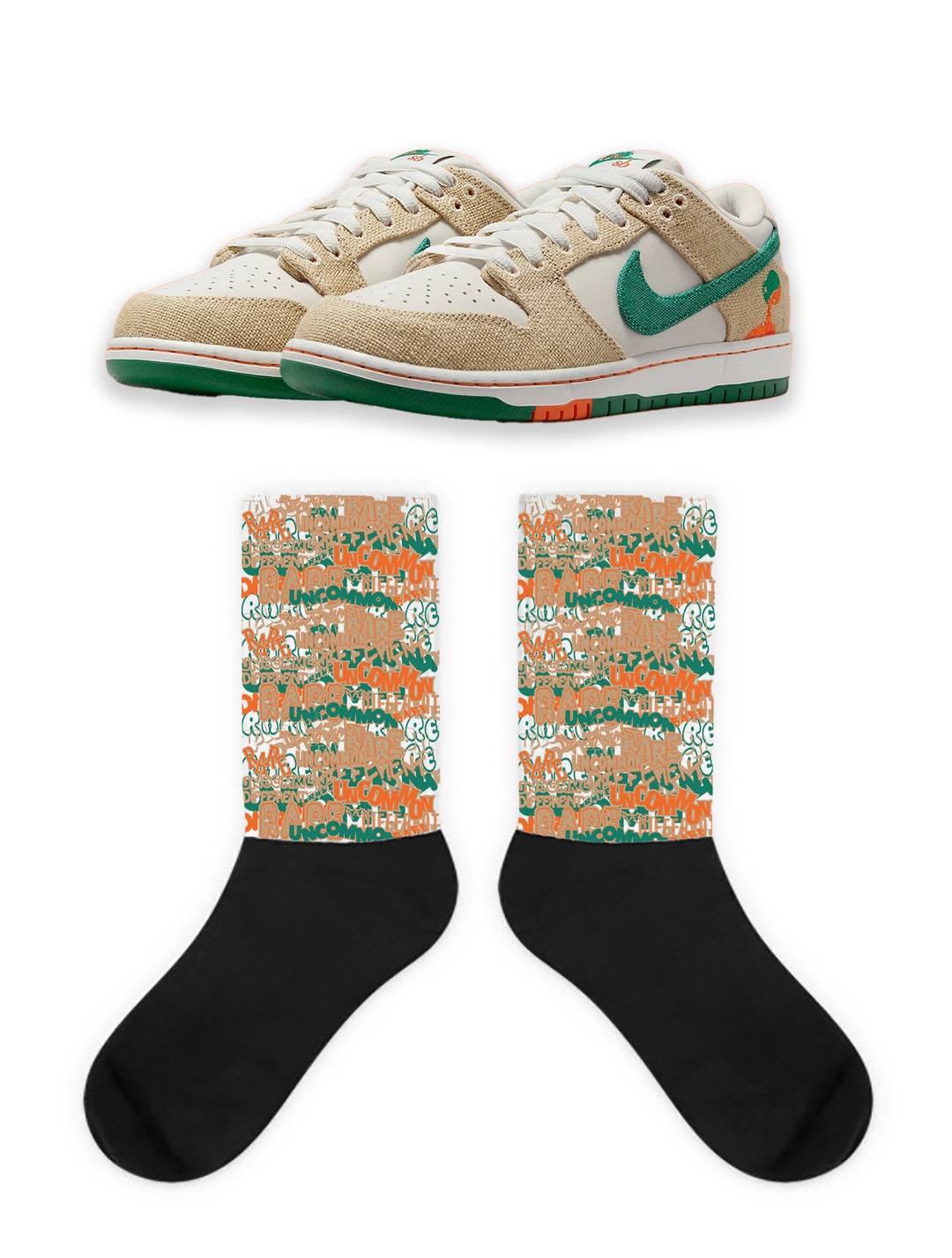Scramble Sock to Match Dunk Jarritos, Dunk Jarritos Socks, Dunk
