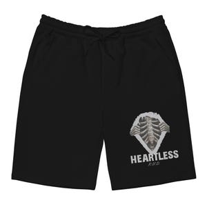 Heartless Shorts to Match Jordan 3 Black Cat, Retro 3 Black Cat Shorts, Black Cat 3s Sneaker Shorts