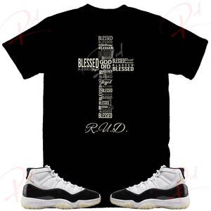 Blessed Cross Shirt to match Retro 11 Gratitude, Jordan 11 Gratitude Shirt, Retro 11 Gratitude Tee