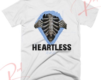 Heartless Shirt to Match Jordan 1 Bleached Denim, Retro 1 Bleached Denim Shirt, Bleached Denim 1s Sneaker Tee