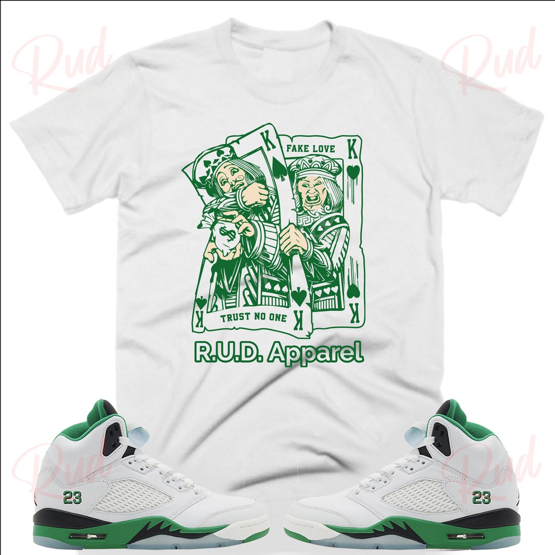 Fake Love Shirt to Match Retro Lucky Green, Jordan Lucky Green
