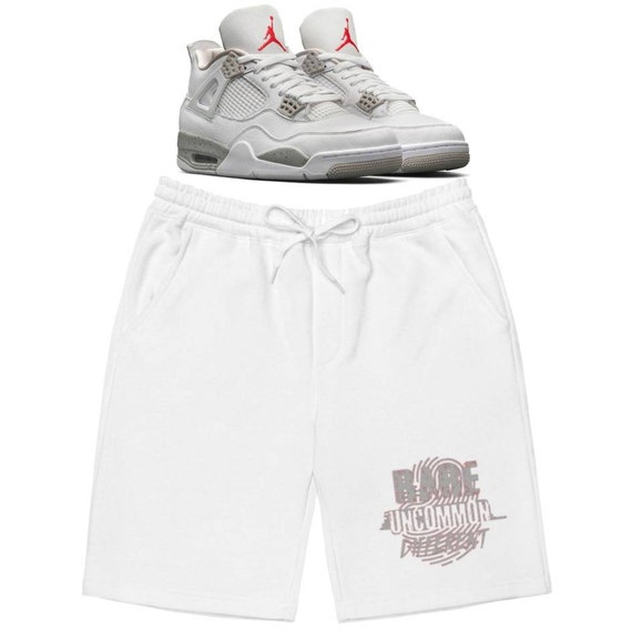 Jordan Retro 4 White Oreo Tech Grey Shorts Rare Uncommon Different