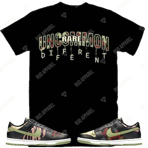 Rare Uncommon Different Drip Shirt to Match Jordan Retro   Dunk Oil Green, Retro   Dunk Oil Green Shirt, Green Sneaker Tee