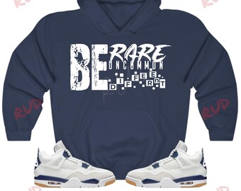 Be Rud Hoodie to Match Jordan 4 Navy, Retro 4 Navy Hoodie, Navy 4s Sneaker Hoodie