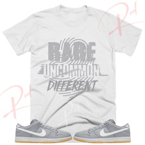 Rare Uncommon Different Shirt to Match  Dunks Wolf Grey  Dunks Wolf Grey  Shirt, Dunks Wolf Grey Sneaker Tee