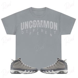 Uncommon Drip Shirt to Match Jordan 9 Cool Grey, Retro 9 Cool Grey Shirt