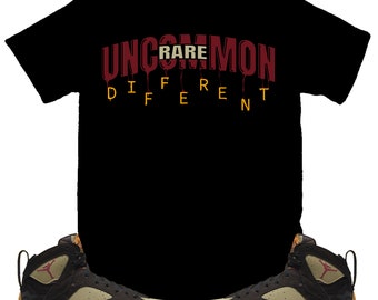 Uncommon Drip Shirt to Match Jordan Retro 7 Black Olive, Retro 7 Black Olive Shirt, Retro 7 Black Olive Sneaker Tee