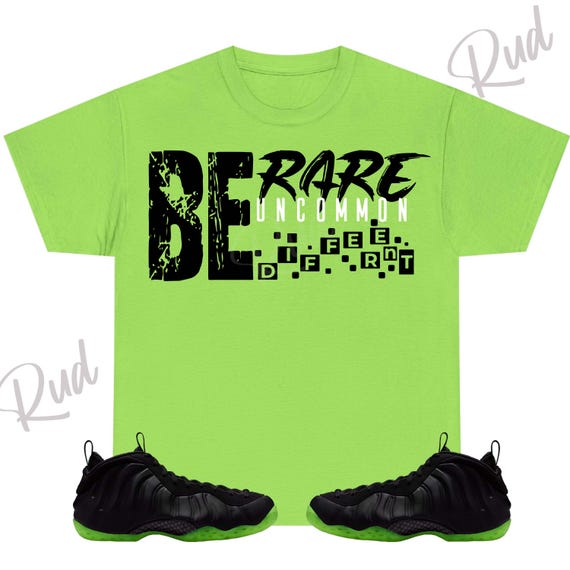 lime green foamposite shirt