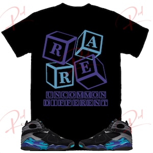 Rud Blocks Shirt to Match Jordan 8 Aqua, Retro 8 Aqua Shirt, Aqua 8s Sneaker Tee