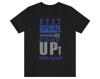 Black Shirt Stay Down Shirt to Match Yeezy 350 Dazzling Blue, Yeezy 350 Dazzling Blue Shirt, Yeezy 350 Dazzling Blue Sneaker Tee