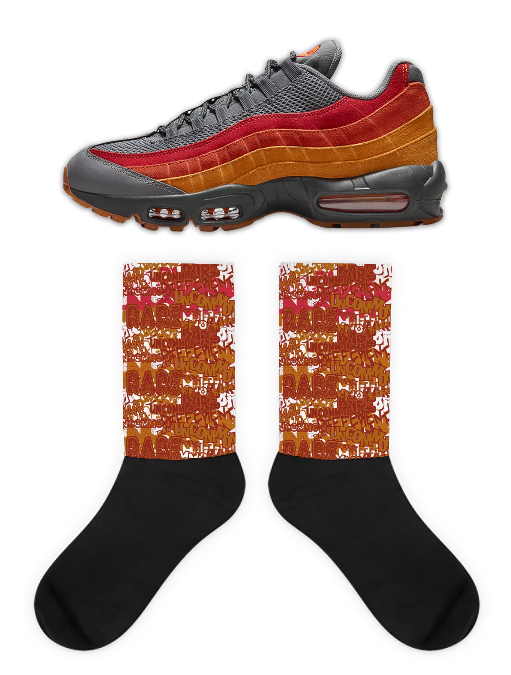 Men's 'sneaker sox air max '95 crew socks online
