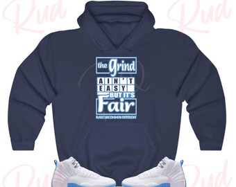 12 Hoodie to Match Jordan 12 White and University Blue Melo  display picture 1