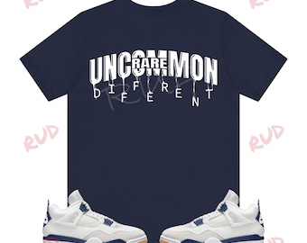 Rud Drip Shirt to Match Jordan 4 Navy, Retro 4 Navy Shirt, Navy 4s Sneaker Tee