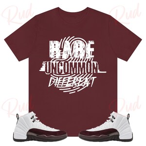 RUD Shirt to Match Jordan Retro 12 White and Burgundy Crush, A Ma Maniere Jordan 12, White and Burgundy 12s Shirt