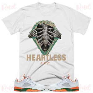 Heartless Shirt to Match Retro 5 Miami, Jordan 5 Miami Shirt, Miami 5s Sneaker Tee