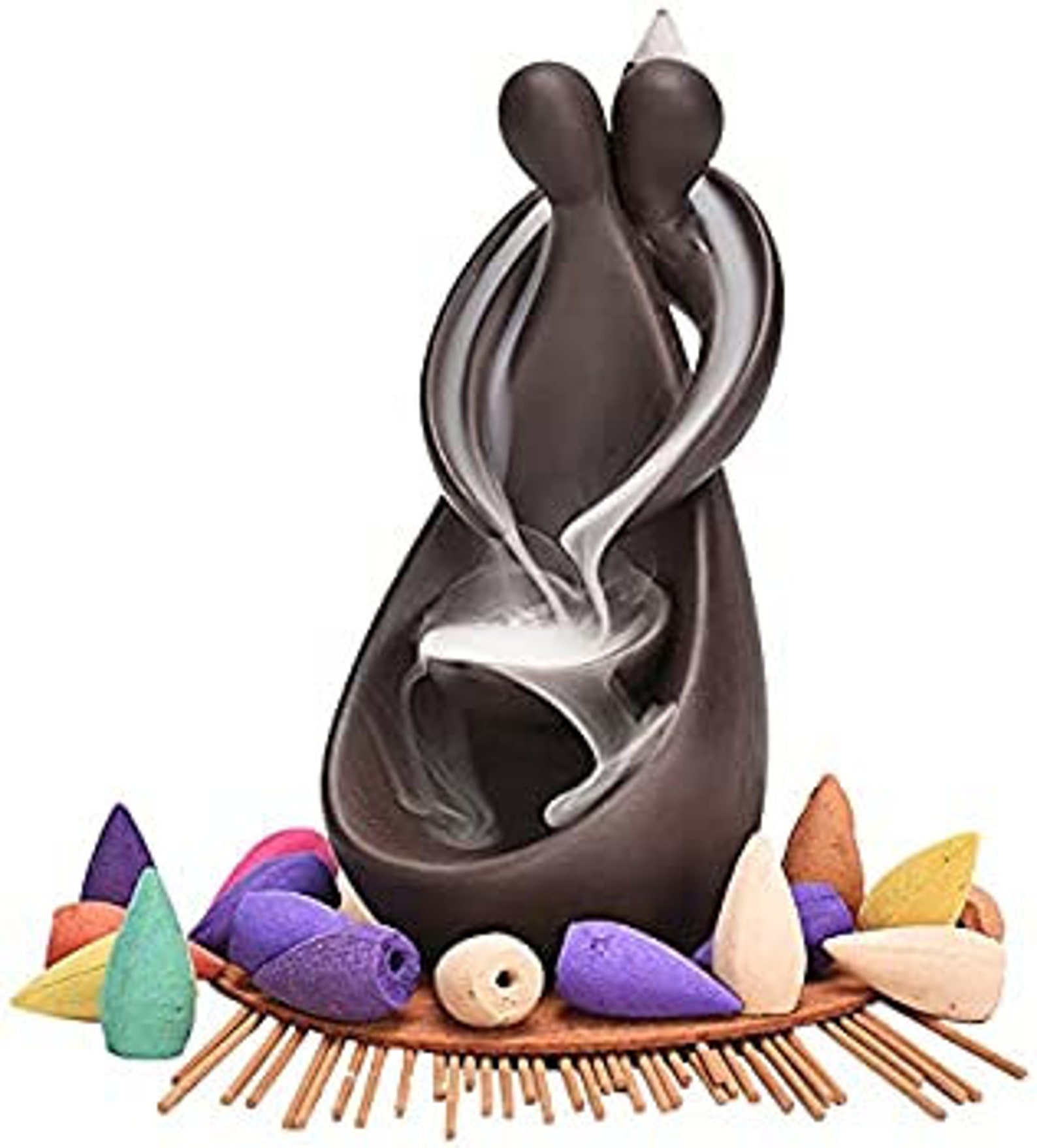 Sculpted Lovers Incense Cones Holder Spiritual Zen Decor Etsy