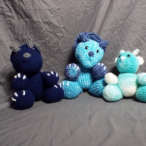 Crochet Triceratops Plushie