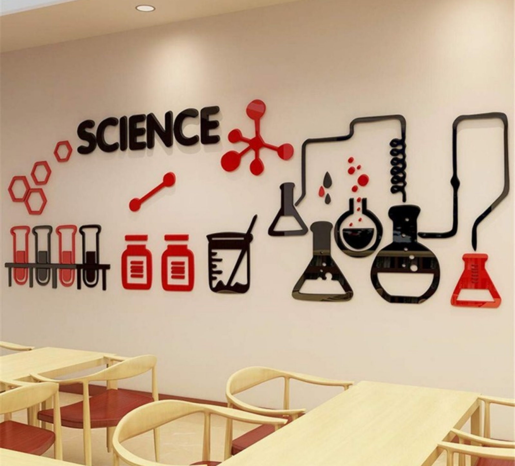 Laser Cut Science Lab Wall Art Educational Wall Art Etsy