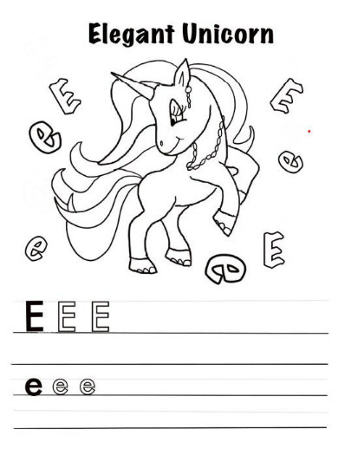 Unicorn Alphabet Coloring Pages Alphabet coloring sheets | Etsy