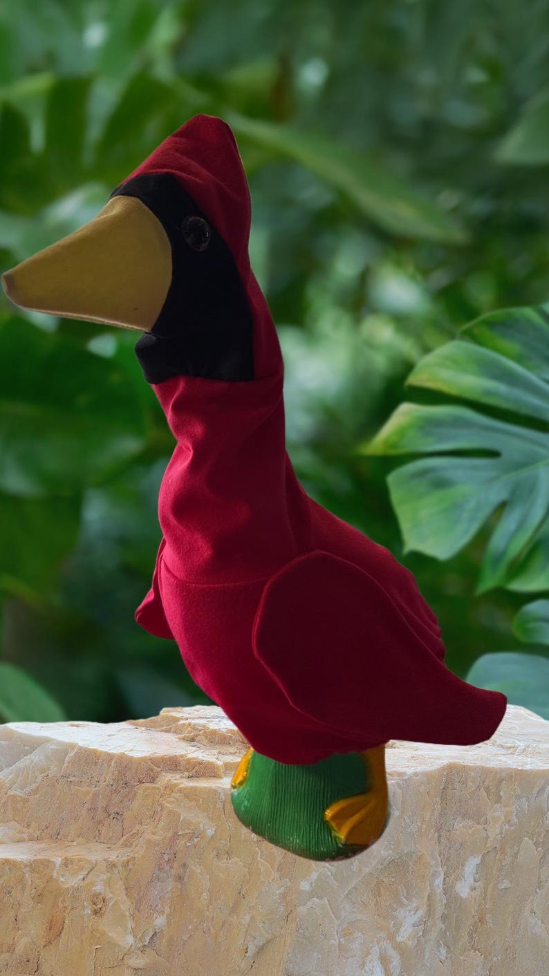 Cardinal Porch Goose Costume: Spring Decor (fits 23-30 Inch Goose) - Etsy