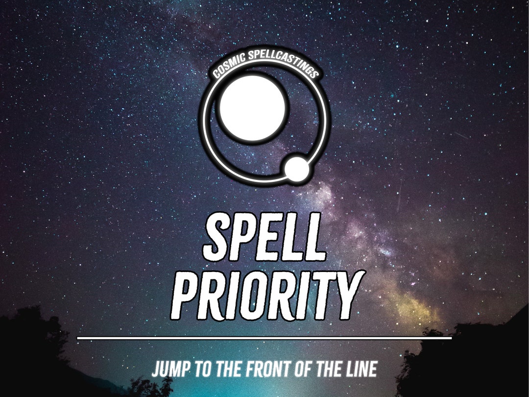Spell Jump Spell Priority Jump the Line - Etsy