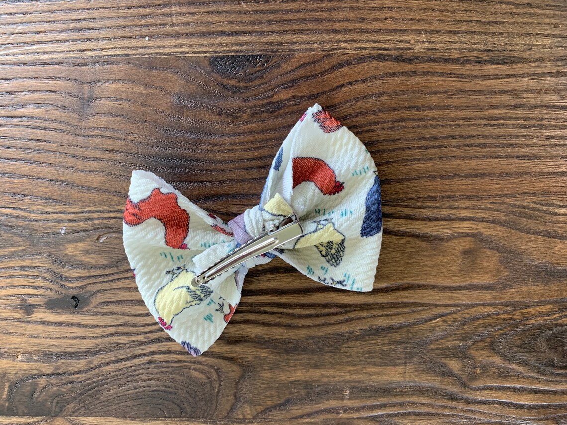 Hair Bow baby hair clip/ hair clips/ hair bow baby/ chicken Etsy