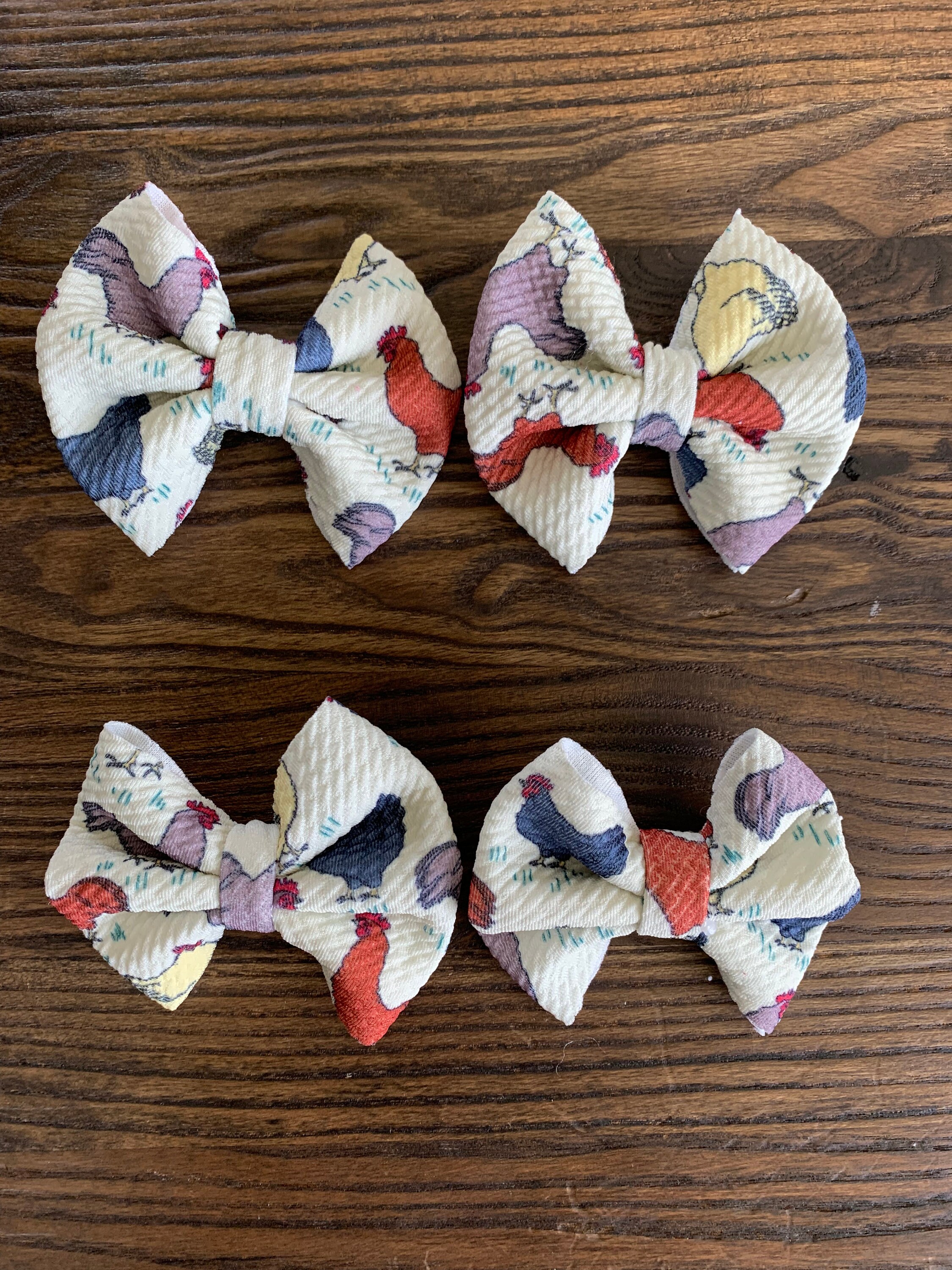 Hair Bow baby hair clip/ hair clips/ hair bow baby/ chicken Etsy