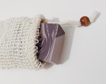 Natural Sisal Soap Saver Bag, Organic Cotton Soap Saver Bag, Eco Friendly Skin Exfoliator