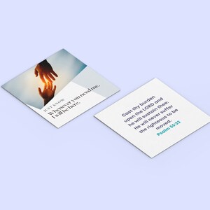 Cast Your Burden Notecards