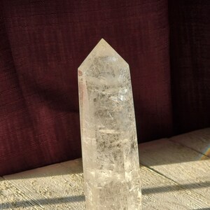 Lovely Clear Quartz Tower with Beautiful Rainbows!