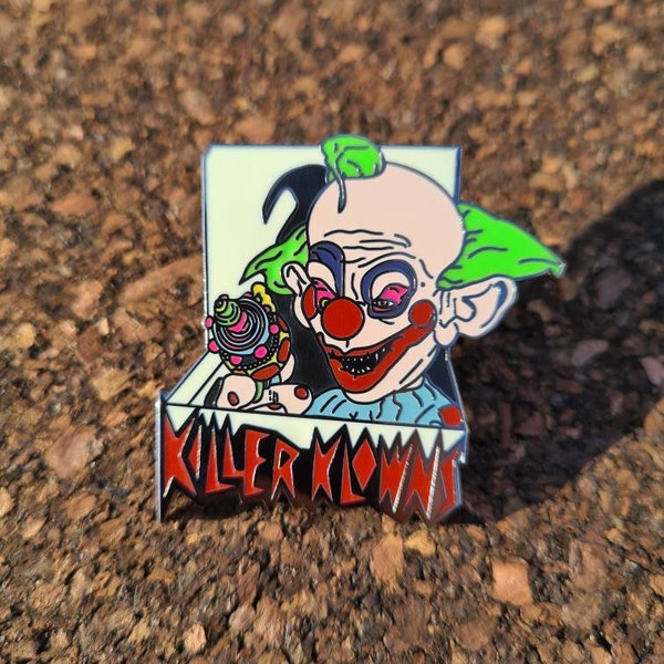 Killer Klowns  from Outer Space (1988) "Pizza Party" Horror Enamel Pin