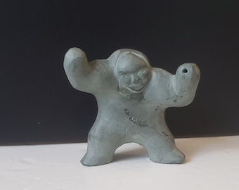 Thorn arts  ソープストーン 熊　置物　カナダ 本物のカナダ産ソープストーンフィギュア - Etsy 日本