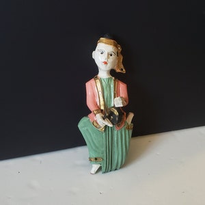Southeast Asian Polychrome Hanging Figure