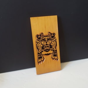 First Nations Mask Carving Plaque