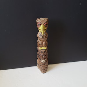Vintage Canadian Folk Art Totem