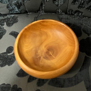 5 x 2” high yew birch handmade wooden bowl — Vancouver island beauty — wow